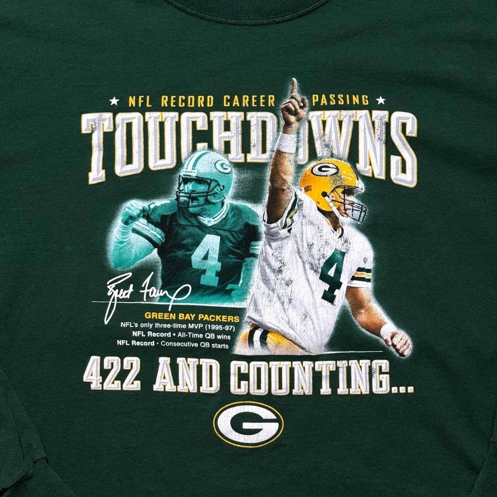 Brett Favre Green Bay Packers‎ Record 2xl Reebok LongSleeve